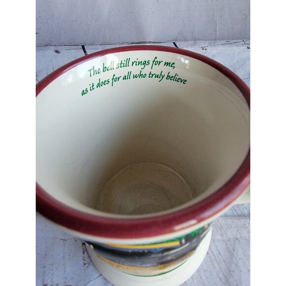 Warner Bros The Polar Express 3D Embossed "Believe" Hot Chocolate Coffee Mug - Picture 7 of 9